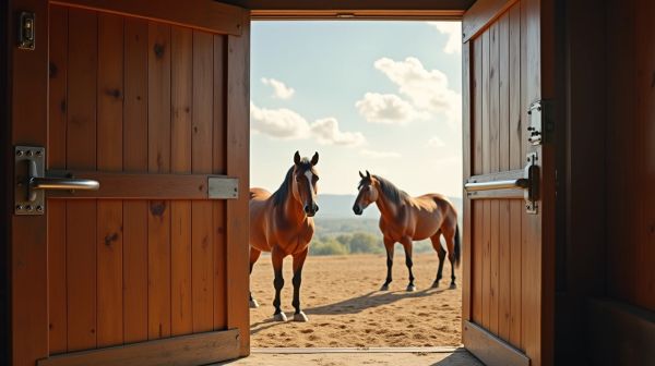 Des portes d'écurie alliant sécurité et design pour vos chevaux